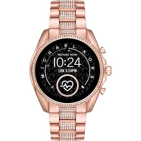 michael kors rose gold bluetooth smart watch|mk smart watch original price.